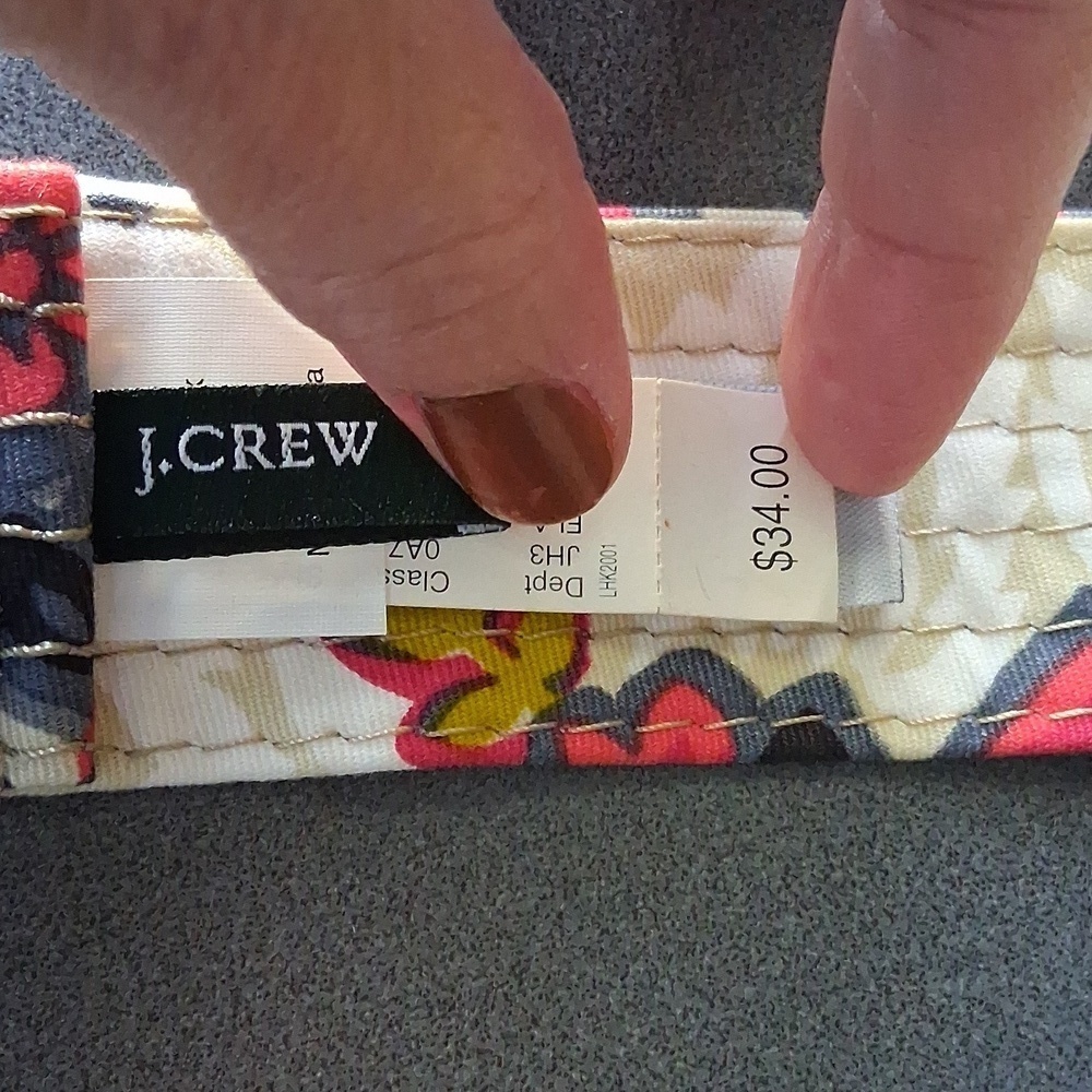 J.Crew M/L Cotton Spandex Multicolored Floral Belt New! Message W/ Requests! - Picture 2 of 8